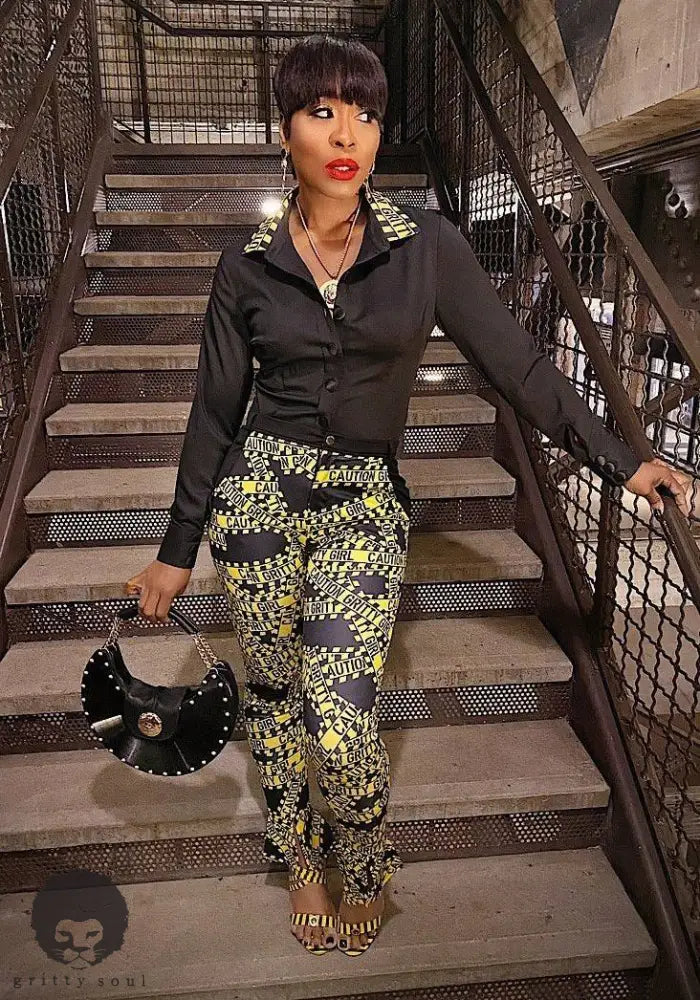 Caution Gritty Girl Blouse - Gritty Soul