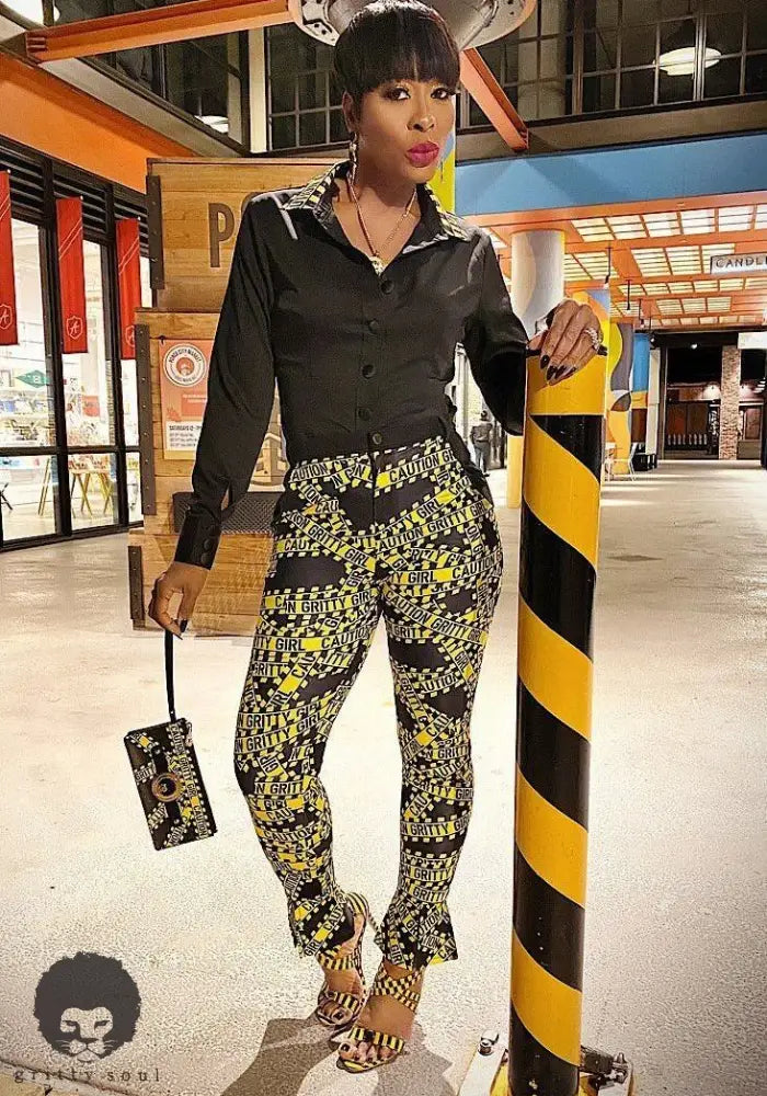 Caution Gritty Girl Clutch Handbag - Gritty Soul