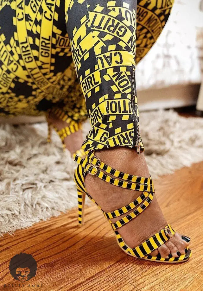 Caution Gritty Girl Open Toe Shoe - Gritty Soul