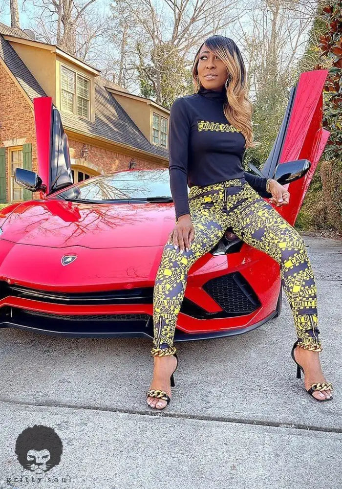 Caution Gritty Girl Stretch Skinny Pant - Gritty Soul