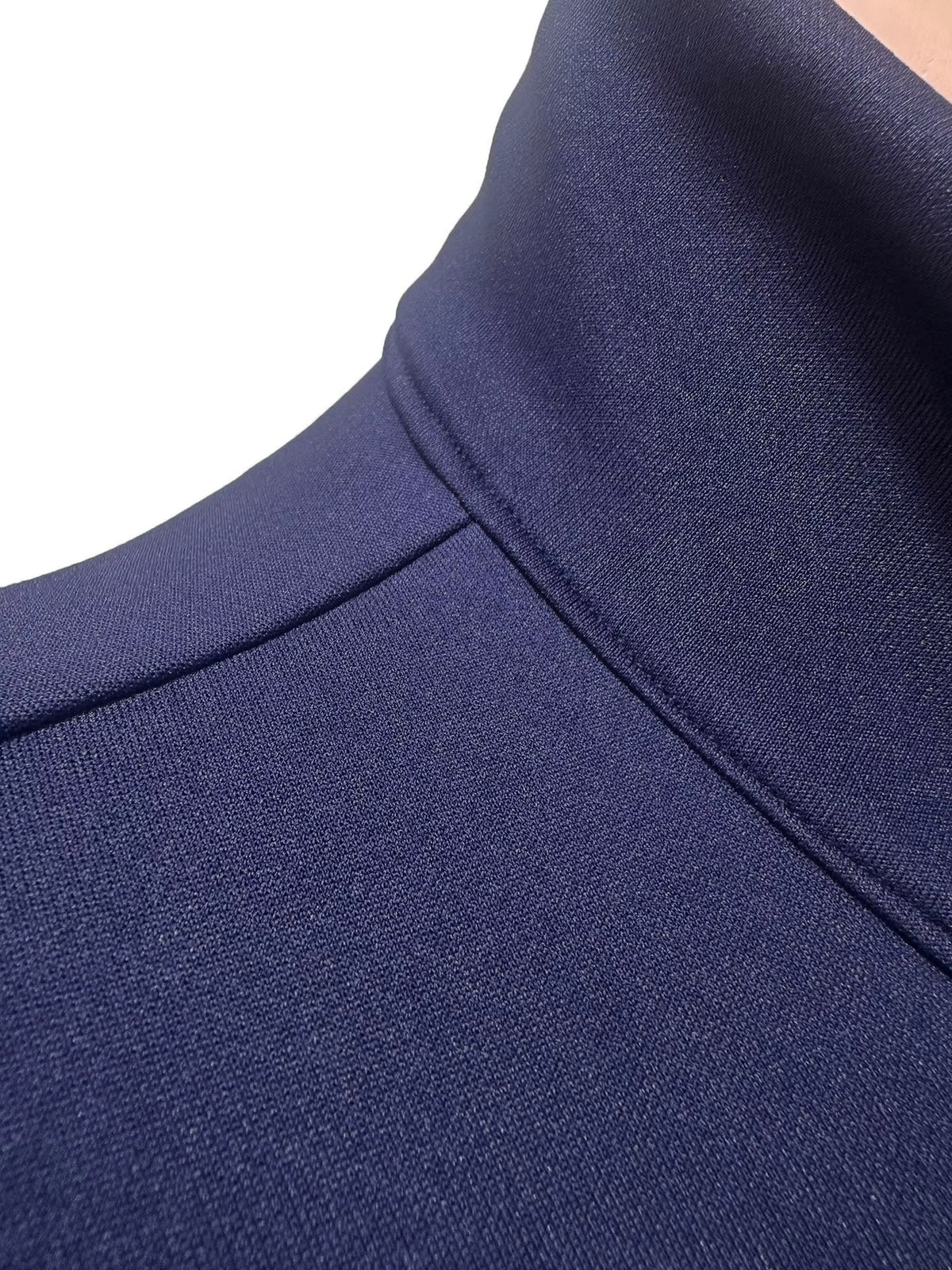 Navy fabric closeup