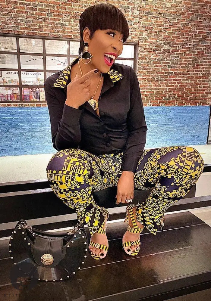 Caution Gritty Girl Flare Leg Pant - Gritty Soul