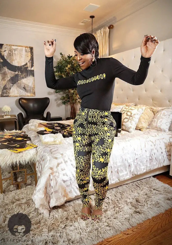 Caution Gritty Girl Stretch Skinny Pant - Gritty Soul